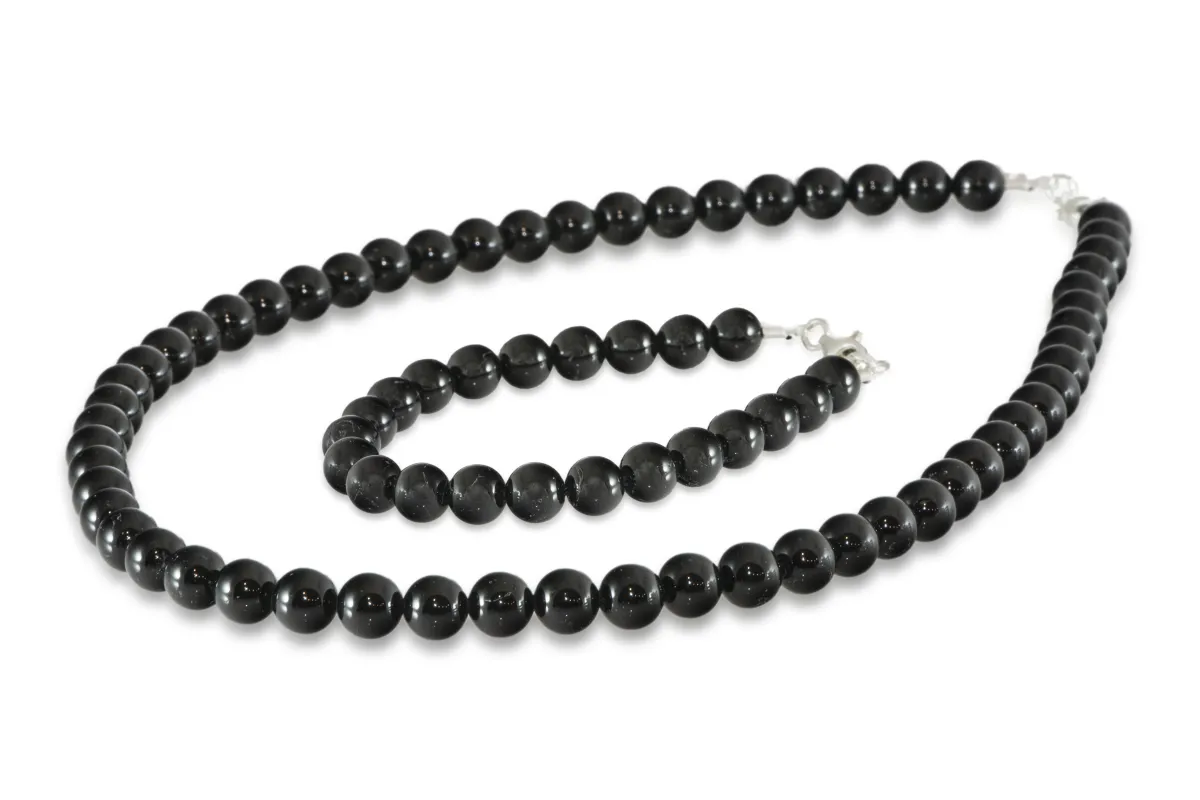 Черен Турмалин Комплект 8мм