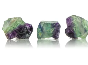 Необработен Двуцветен Флуорит